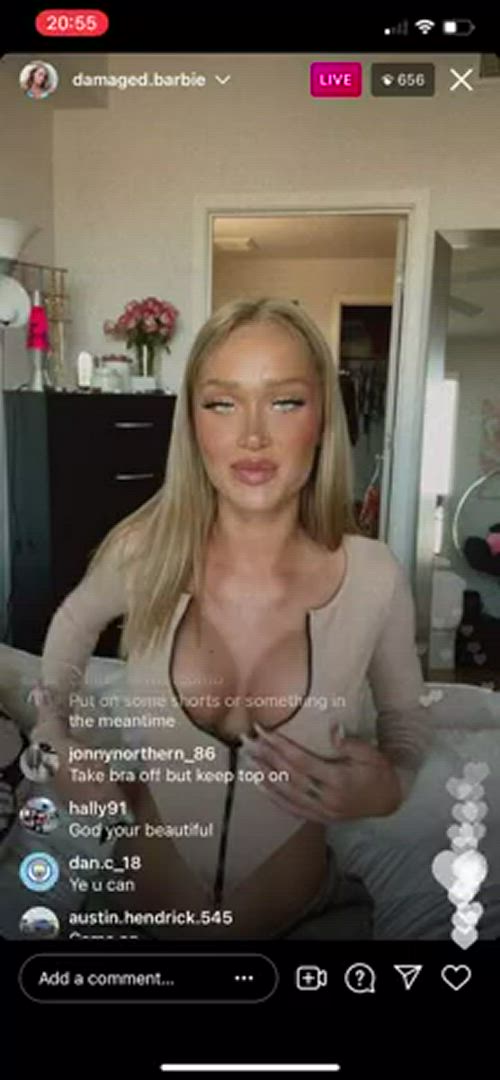 Add OF/chelsiexx <strong>@chelsiexx</strong> in fake boobs accidental fake tits american blonde girls porn video