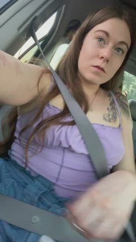 Alana Rose <strong>@ilovealanarose</strong> in tank top flashing jiggling onlyfans sex car boobs porn video