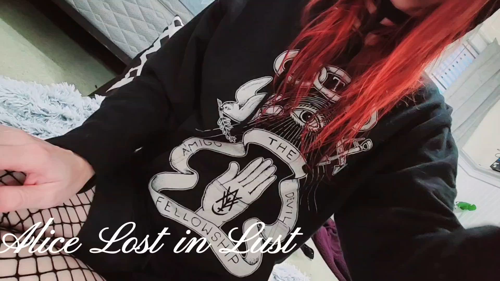 Alicelostinlust <strong>@lost.in.wonderandlust</strong> in long hair fishnet cute porn video