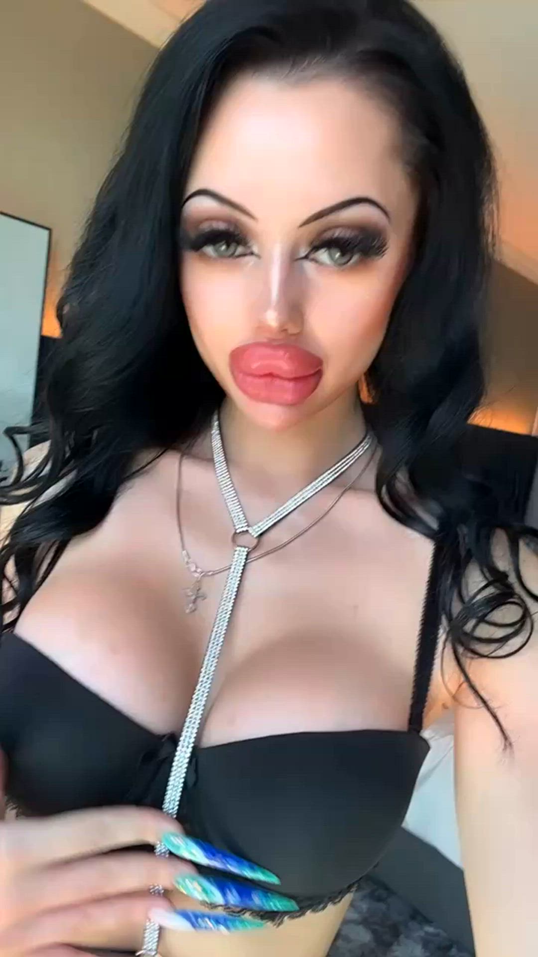 AlisonBeth <strong>@allison_alis</strong> in bimbofication fake boobs fake lips big tits lingerie onlyfans nails porn video