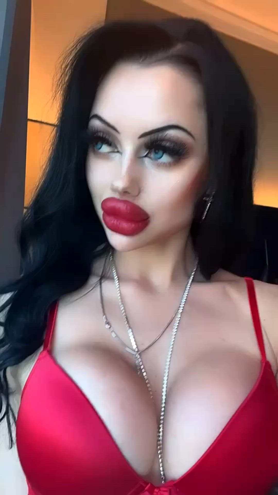AlisonBeth <strong>@allison_alis</strong> in bimbofication fake boobs big tits lingerie lipstick doll porn video