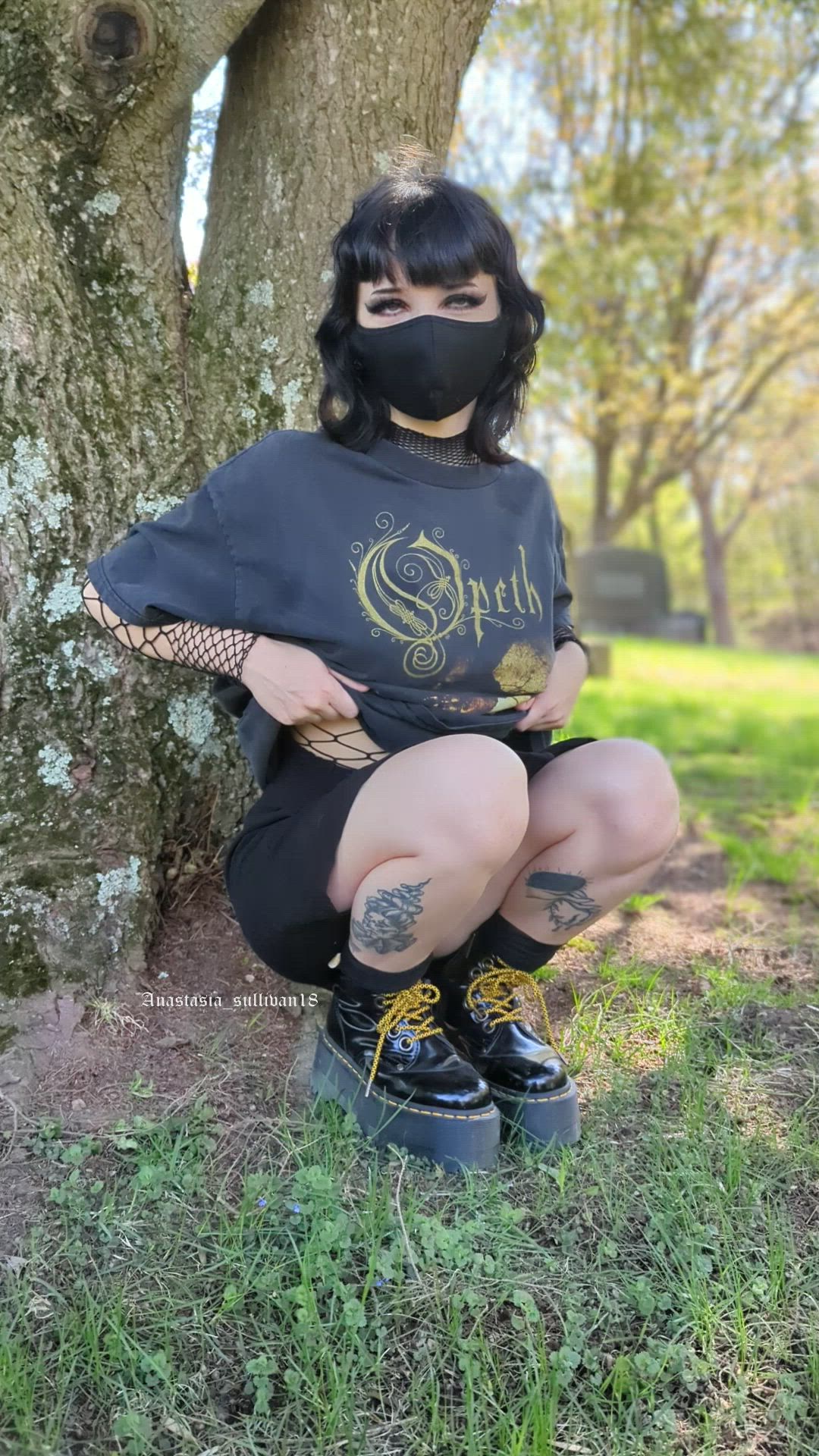 Anastasiafap <strong>@anasanctum</strong> in titty drop big tits egirl goth porn video