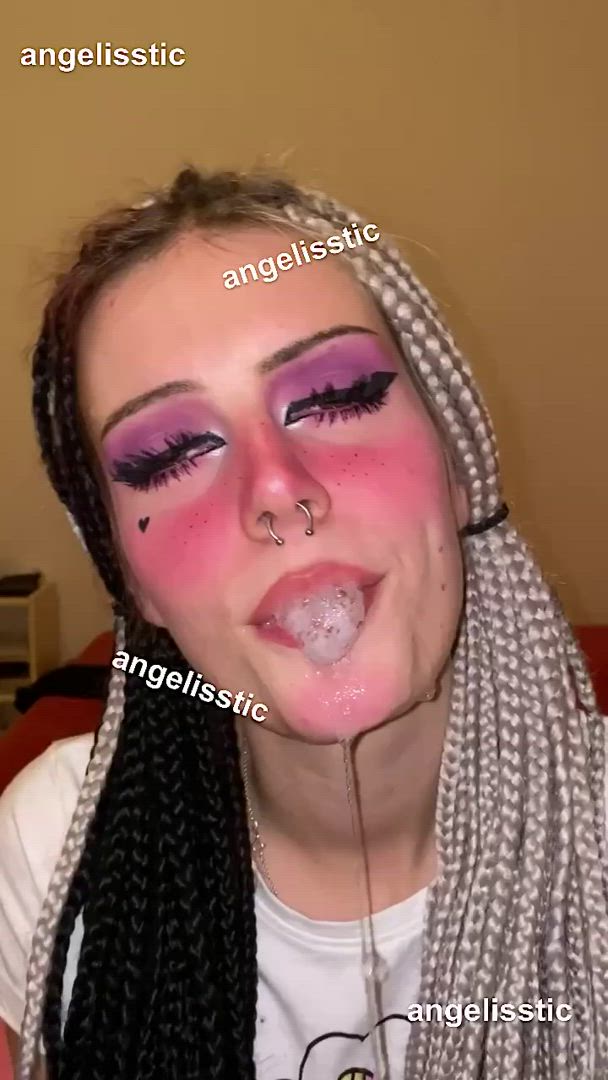 Angelisstic_ <strong>@angelisstic</strong> in fetish tongue long tongue ahegao saliva spit porn video