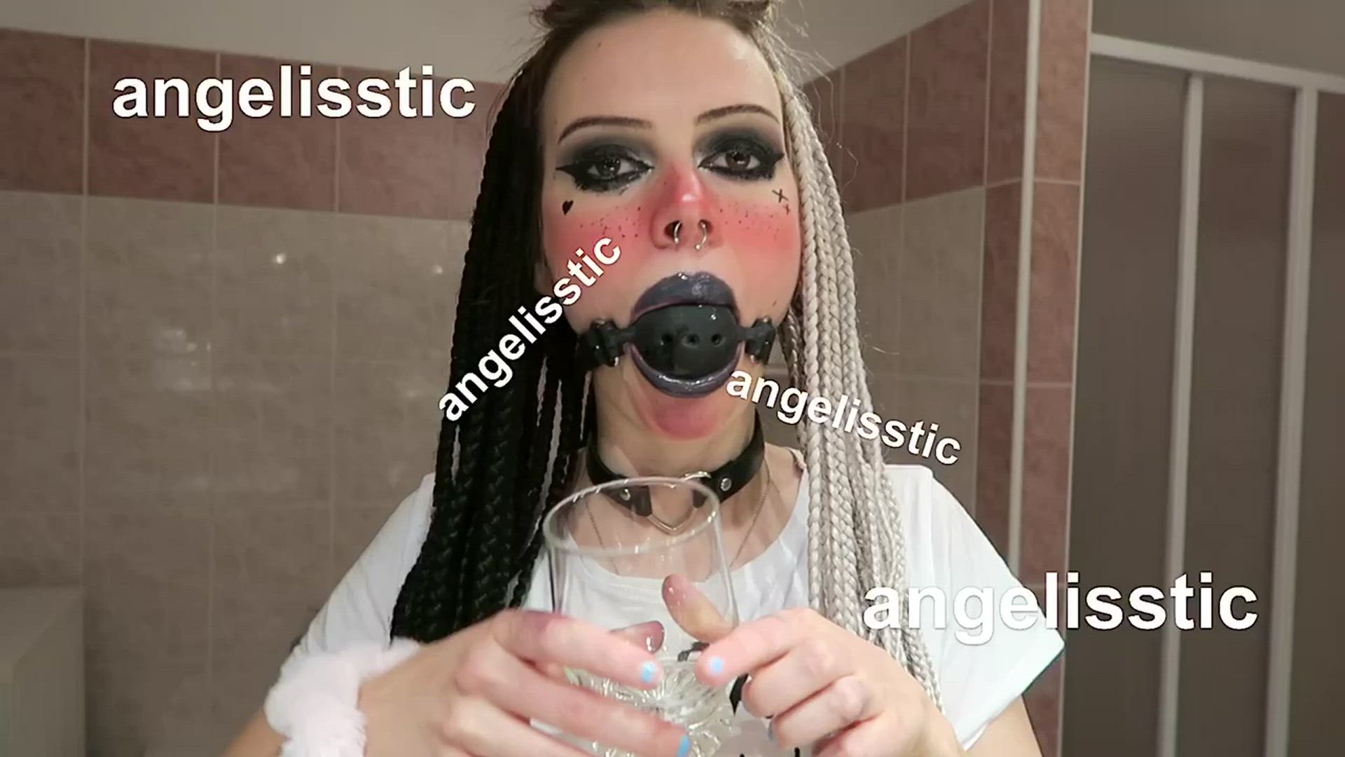 Angelisstic_ <strong>@angelisstic</strong> in face smothering ball gagged saliva spit porn video