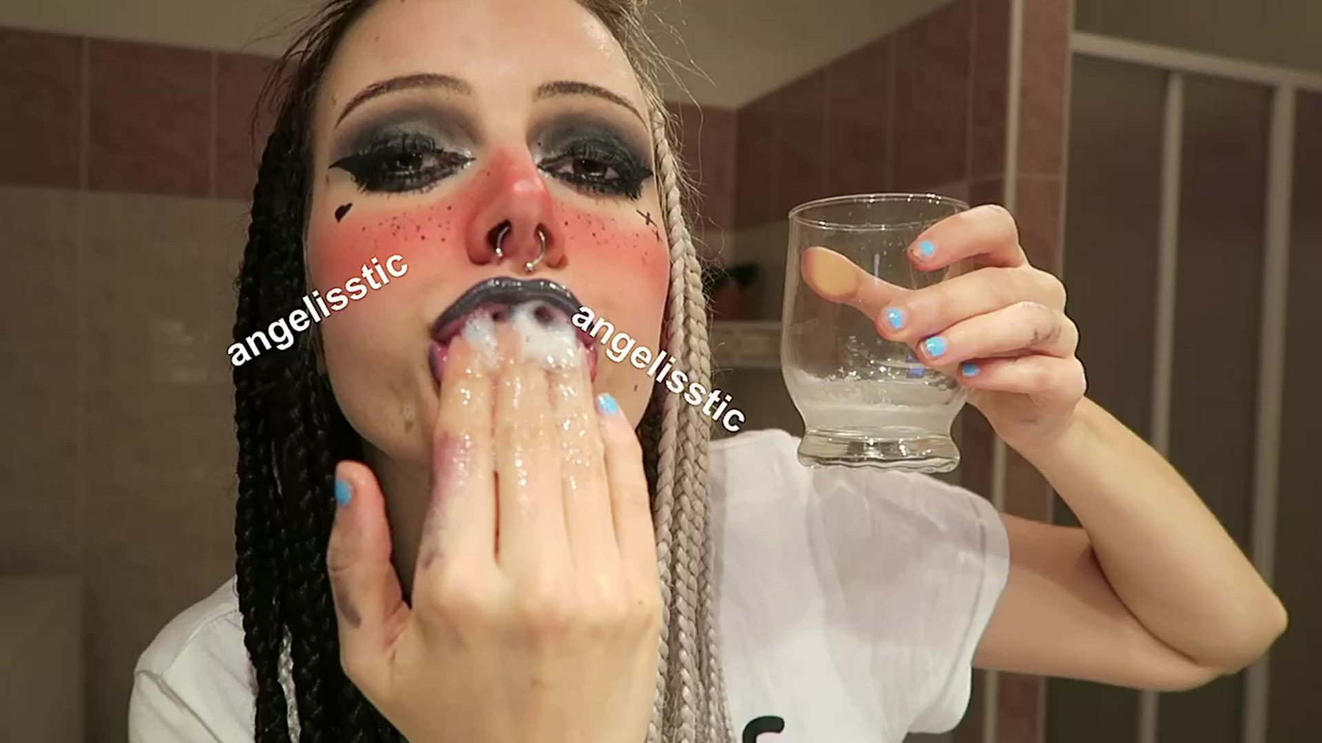 Angelisstic_ <strong>@angelisstic</strong> in fetish tongue long tongue sloppy goth porn video