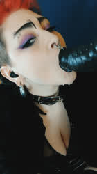 Anja Duval  <strong>@prometheusfotia</strong> in in licking mouth cum bad dragon blowjob pierced goth alt porn video