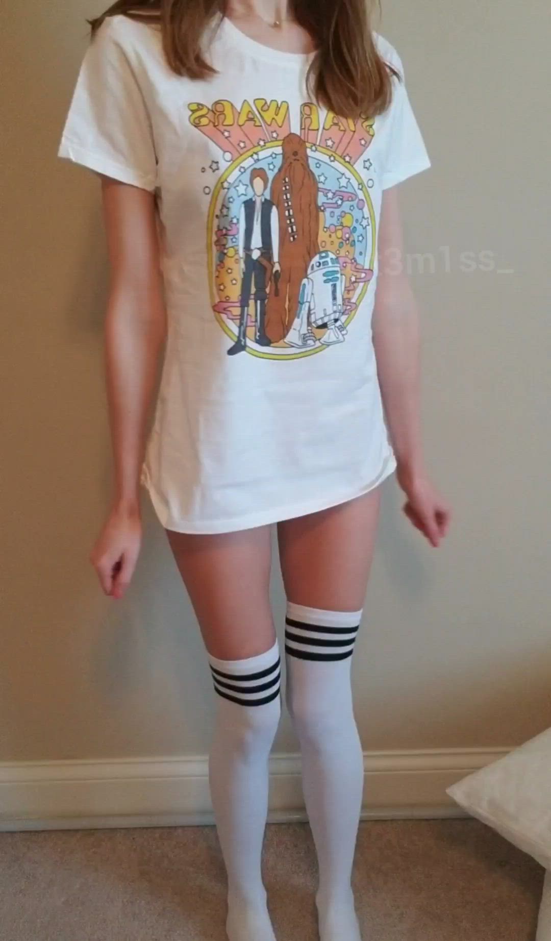 Art3m1ss <strong>@nicolessecret</strong> in nipple clamps small nipples natural tits thigh highs kinky socks nsfw porn video