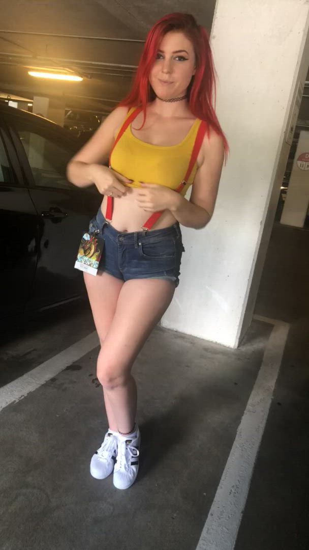 Ashley Phoenix <strong>@ashleyphoenixxx</strong> in natural tits gamer girl flashing amateur cosplay costume porn video