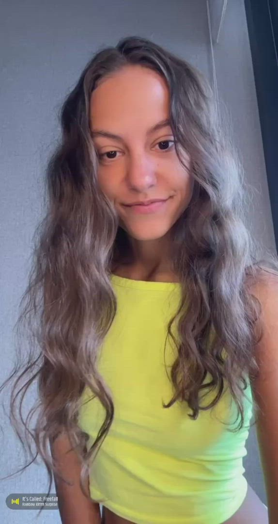 Baby Carrie  <strong>@babycarrievip</strong> in natural tits brunette cute porn video