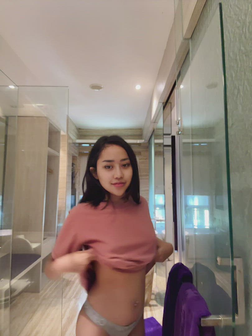 Babyjassjass <strong>@jassyourbabe</strong> in natural tits asian ass porn video