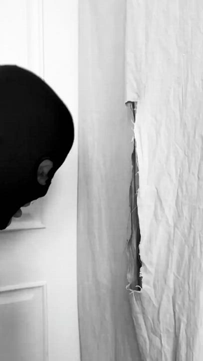 Bedroom bull <strong>@bbrazilianc</strong> in glory hole blowjob bbc porn video