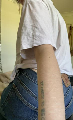 Blair X Loren <strong>@blairxloren</strong> in bubble butt jeans ass porn video