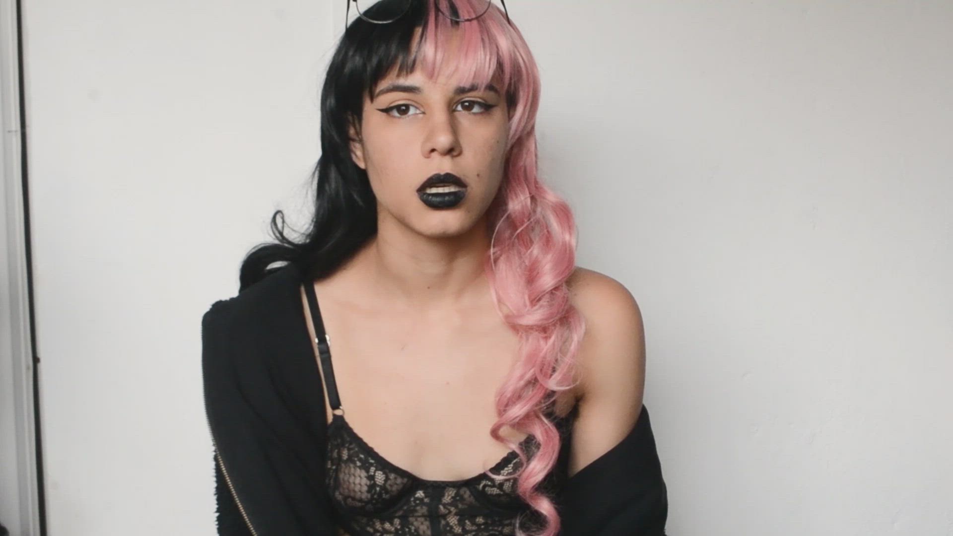 Brokenfangvip <strong>@brokenfangfree</strong> in humiliation dirty talk goth porn video