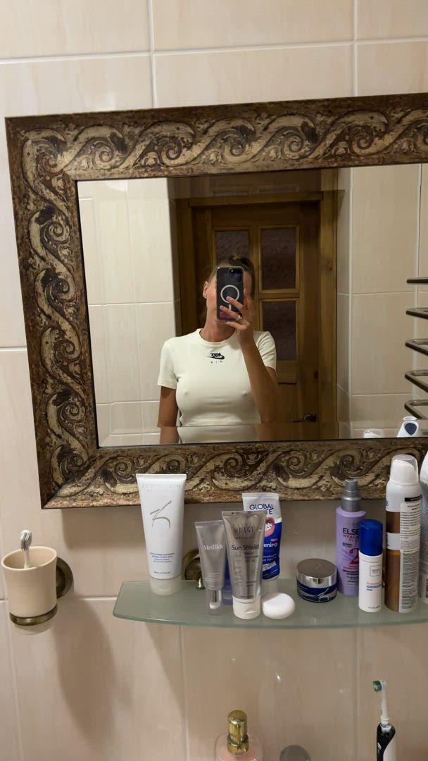 Bustypetitemilf <strong>@irabeauty</strong> in fake boobs fake tits selfie milf nude porn video