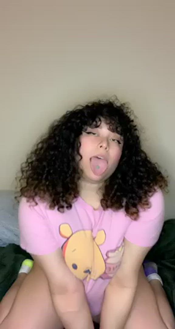 Cookiez_716 <strong>@cookiez_</strong> in tongue fetish ahegao chubby porn video