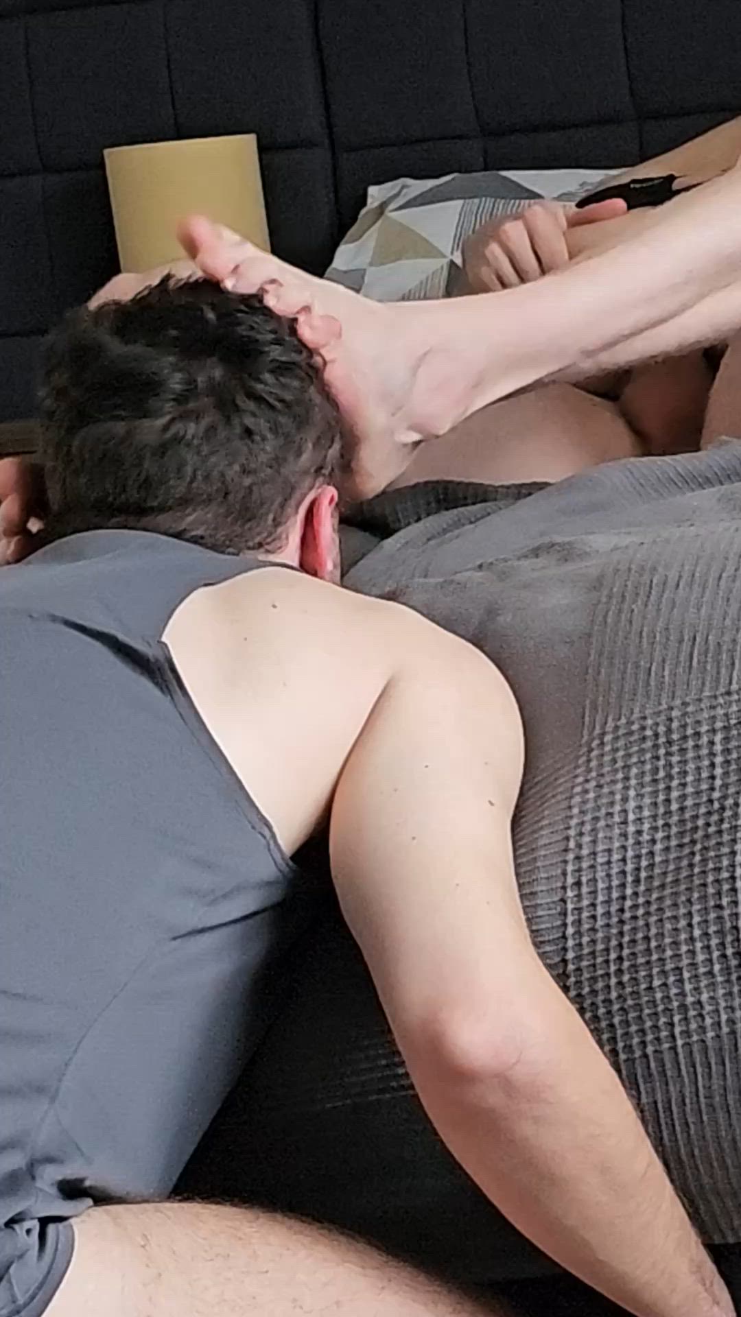 Cuckingtop <strong>@cuckingtop</strong> in fetish licking feet bareback cuckold porn video