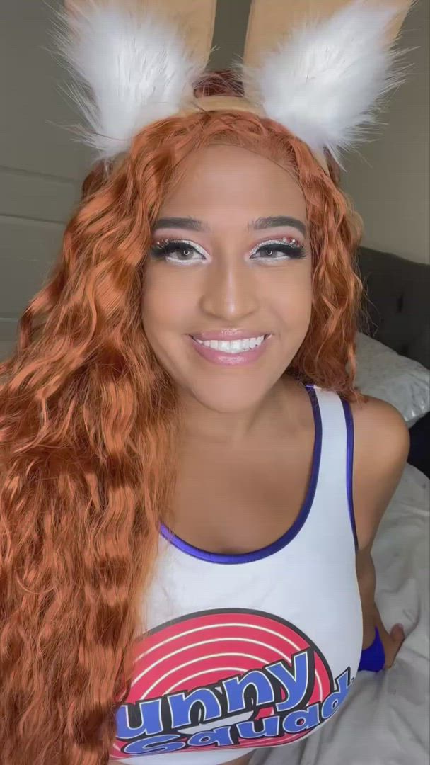 Cumslutmegan <strong>@mixedgirl21</strong> in big tits cosplay ebony porn video