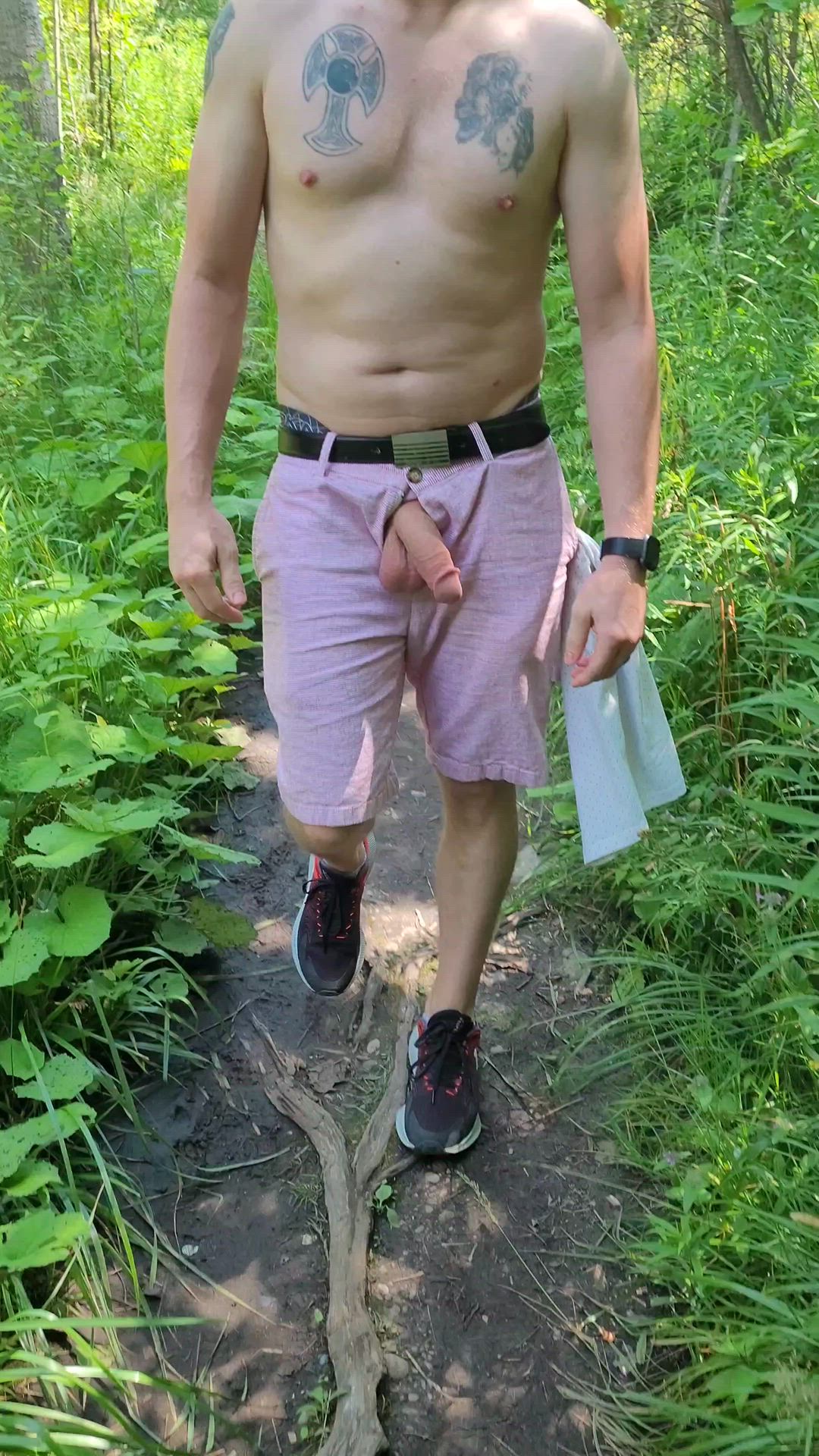 Dblbluz <strong>@dblbluz</strong> in big dick cut cock onlyfans public voyeur gay porn video