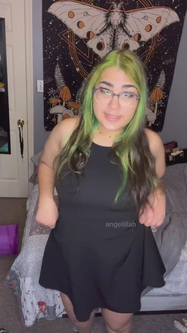 Delilah ? <strong>@delilahexoxo</strong> in hairy pussy big tits glasses chubby curvy goth porn video