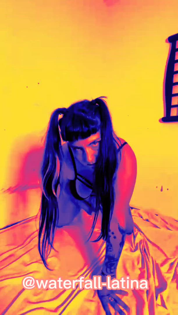 Dominatrixxx07 <strong>@waterfall-latina</strong> in dominatrix strap on femdom porn video
