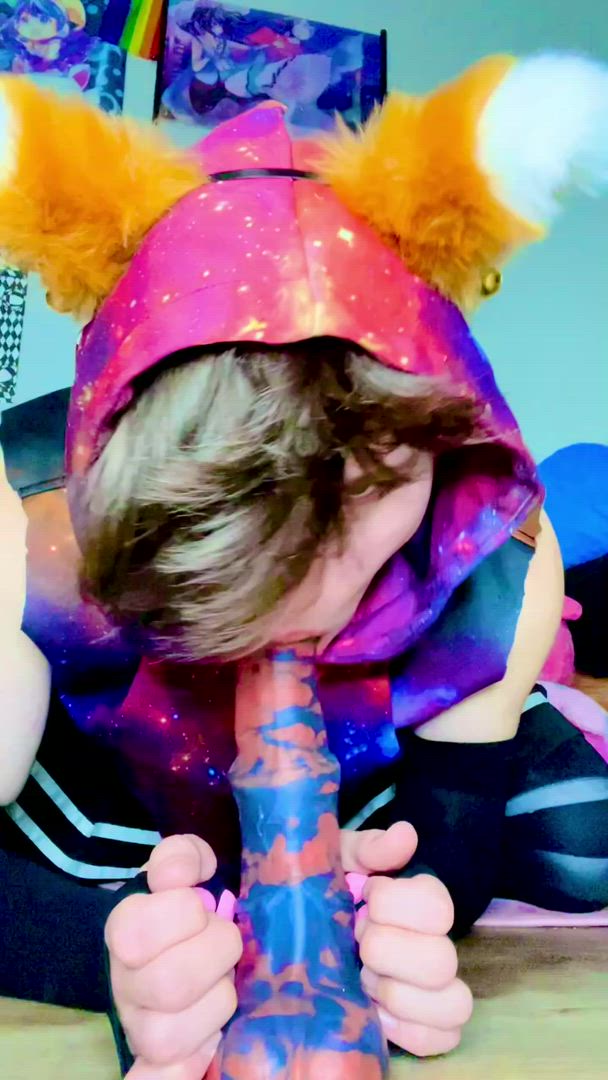 Eirabutt <strong>@eira_butt</strong> in bad dragon big tits close up blowjob handjob teasing rule34 busty porn video