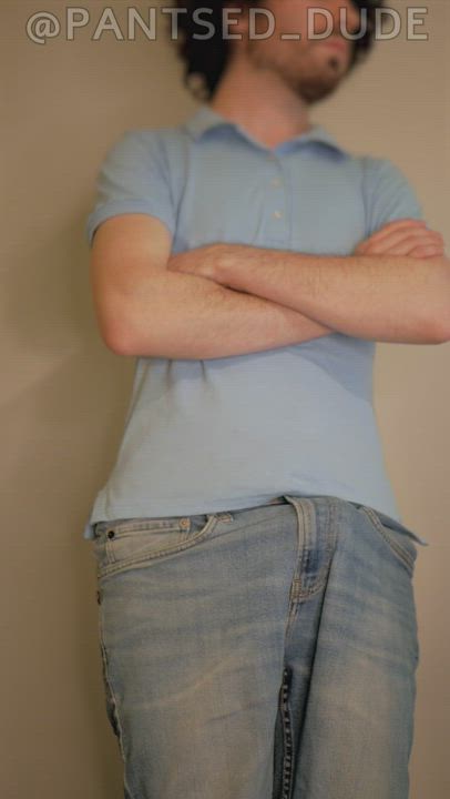 Embarrassed Voyeur <strong>@pantsed_dude</strong> in big dick fetish cock porn video