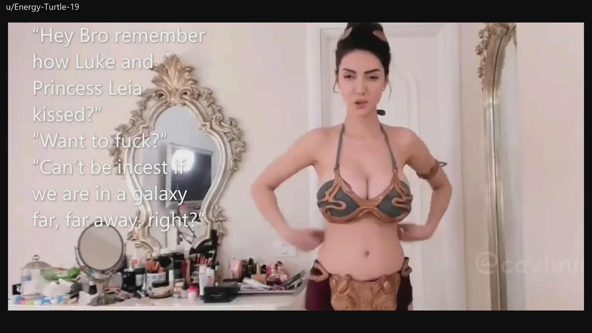 <strong>@energy-turtle-19</strong> in fake huge tits princess leia brother caption cosplay fantasy porn video