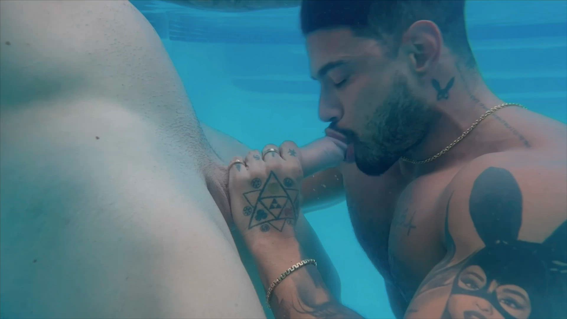 Filoufitt <strong>@action</strong> in swimming pool blowjob porn video