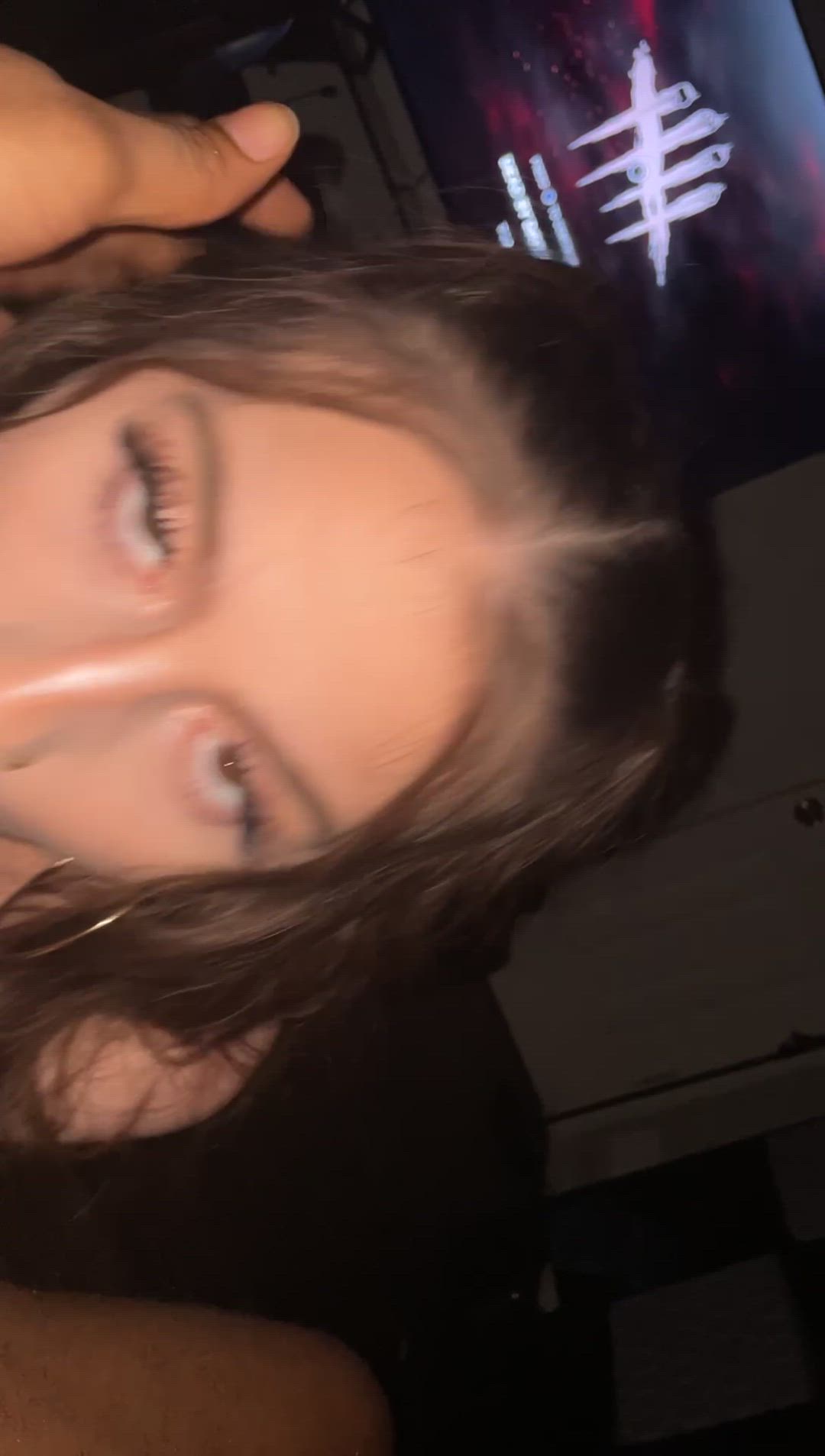 Freaksnsheets22 <strong>@freaksnthesheets22</strong> in girlfriend big dick slut bbc brunette amateur blowjob porn video