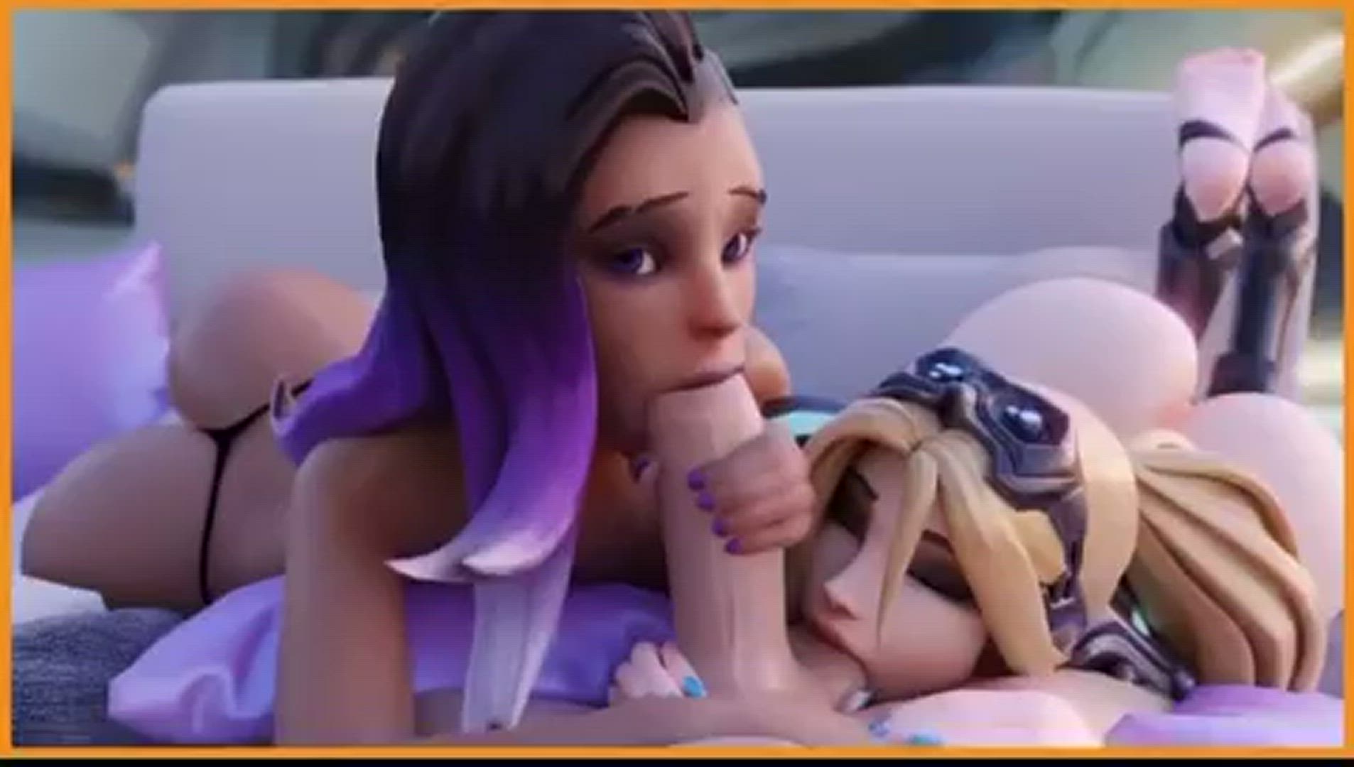 <strong>@ghost111</strong> in double blowjob balls sucking animation overwatch ponytail big ass handjob hentai rule34 porn video