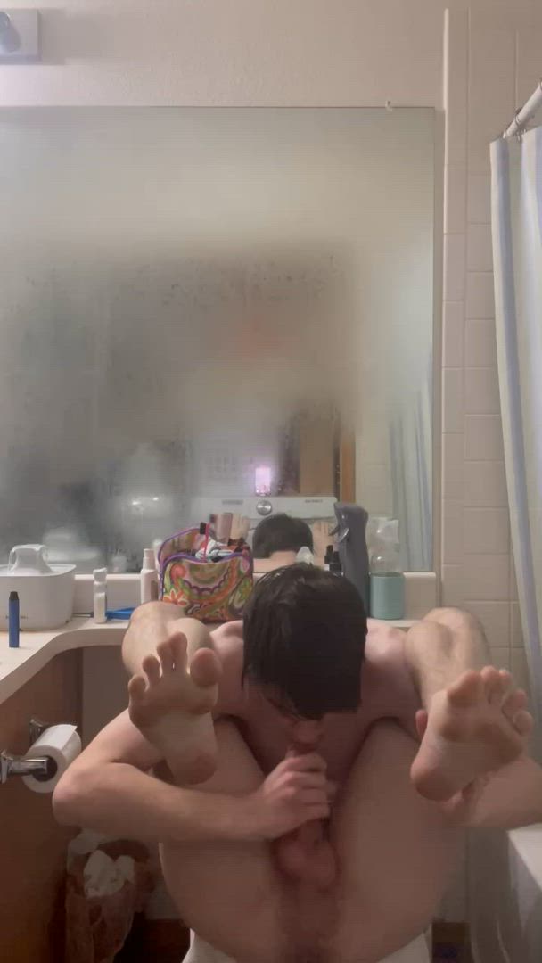 Hornyillinoisboy <strong>@washingtonboi</strong> in autofellatio big dick amateur porn video