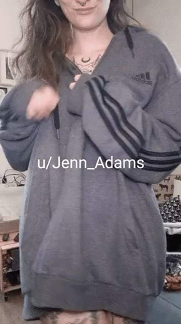 Jennadams <strong>@jennsjuicycake</strong> in natural tits brunette boobs porn video