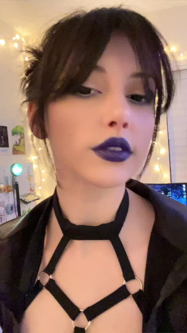 Jetgirl <strong>@jjetgirll</strong> in fetish lipstick amateur alt porn video