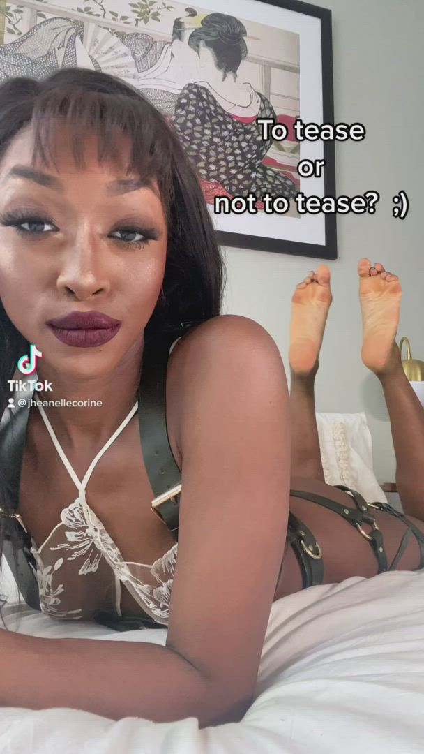 JheanelleCorine <strong>@filmmakercorine</strong> in fetish feet fetish foot tiktok ebony porn video
