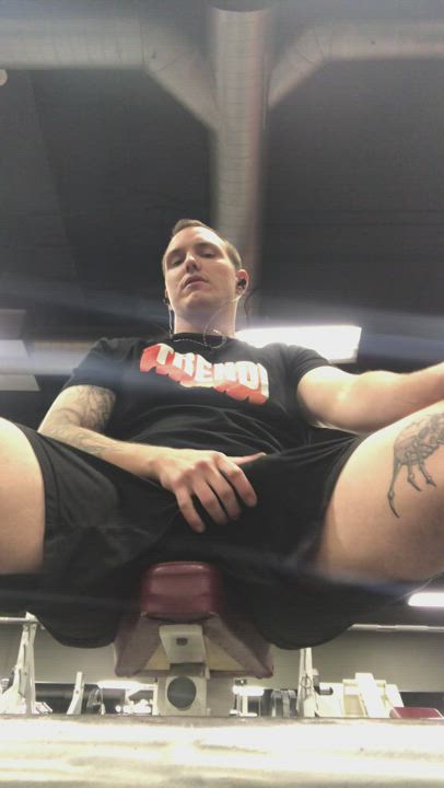 Justanice? <strong>@justanicecock</strong> in male masturbation big balls big dick male dom dominant public daddy thick cock solo gym porn video