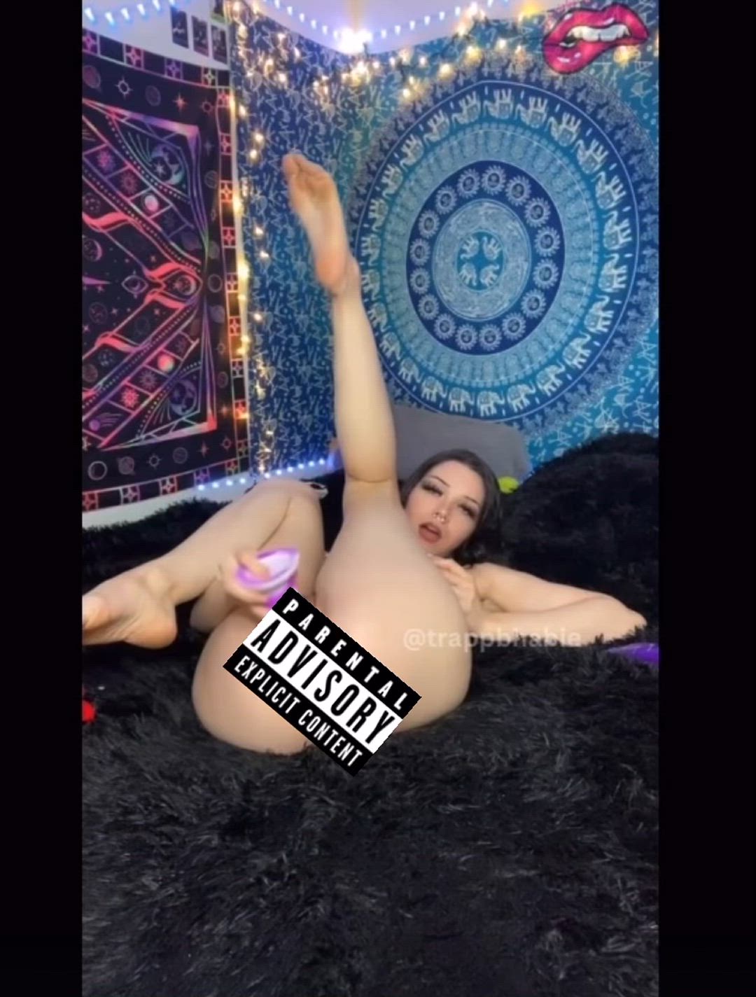 Kamikaze Karma  <strong>@trappbhabie</strong> in big natural tits masturbating onlyfans big ass latina dildo porn video