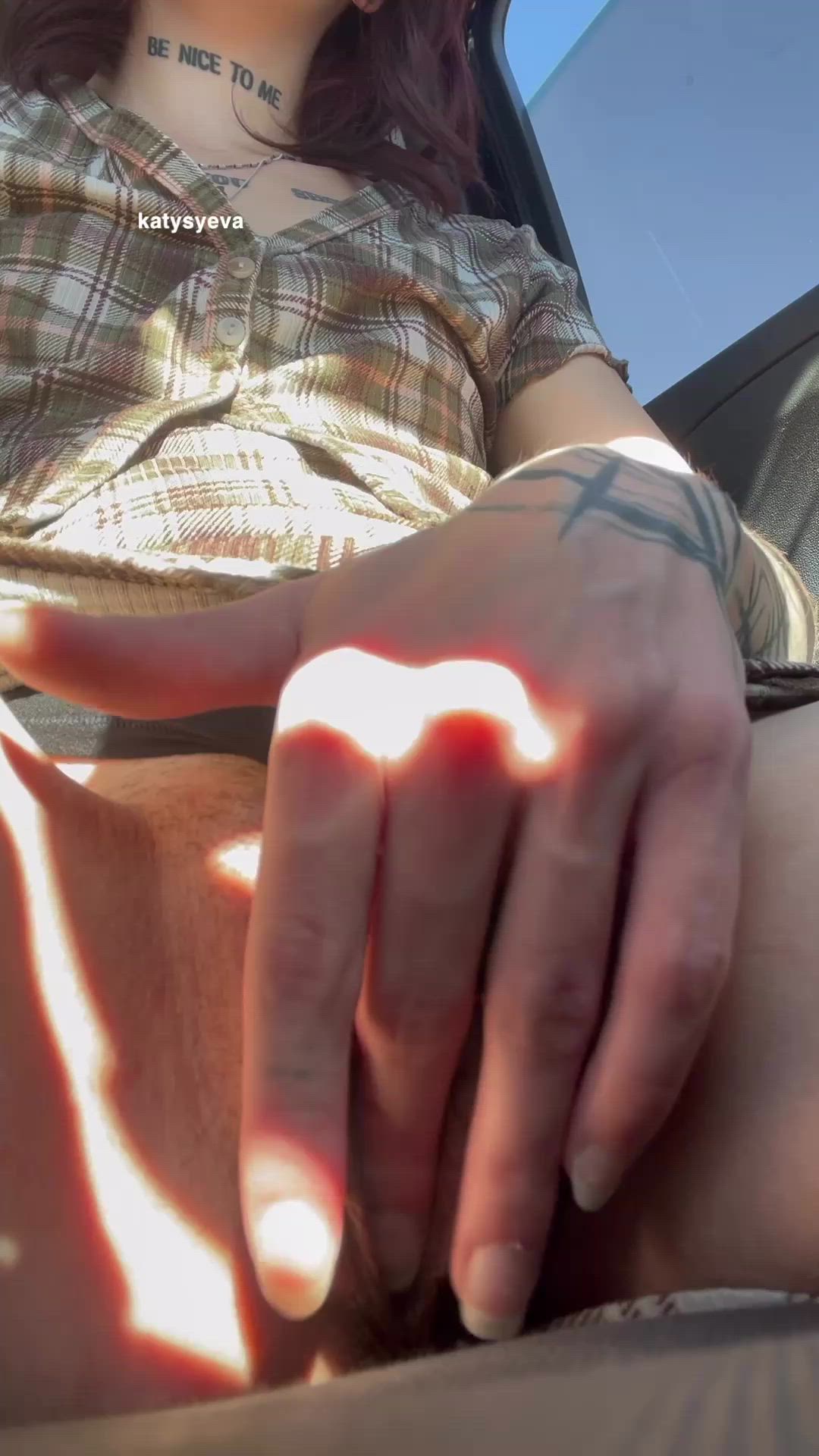 Katysyeva <strong>@katysyeva</strong> in spread pussy masturbating spreading onlyfans sex car porn video