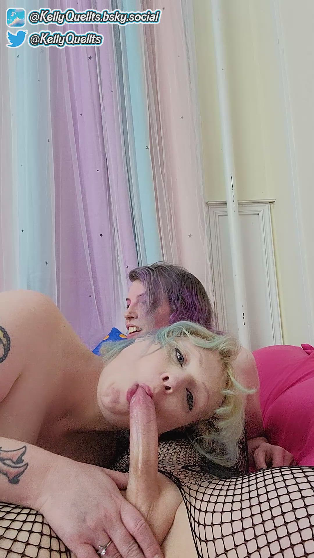 Kellyquell <strong>@tskellyquell</strong> in fuck throat deepthroat huge tits big dick manyvids onlyfans boobs bbw sex porn video