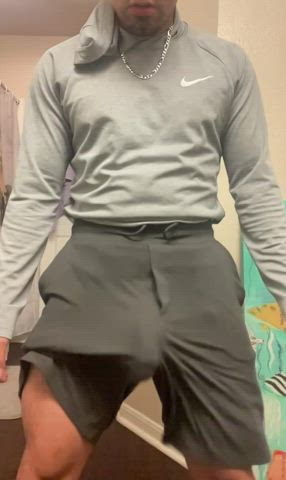 Kev <strong>@chavitocuhh23</strong> in slow motion big dick shorts porn video