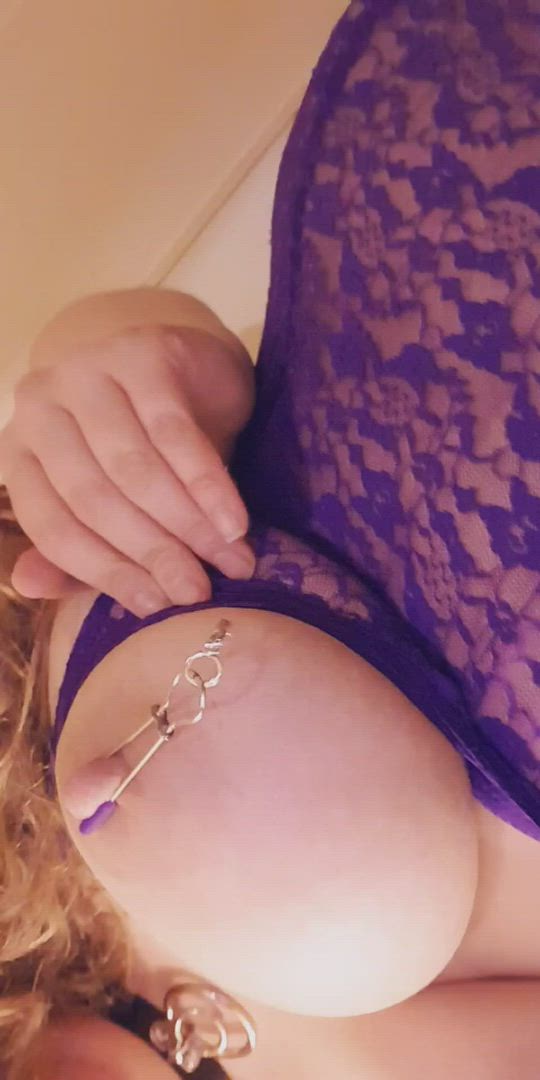 L1lm0nster <strong>@lil_monster</strong> in nipple clamps tit worship big tits lingerie bbw porn video