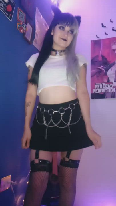 Lana Pop <strong>@lanapop</strong> in gamer kawaii girl dancing upskirt porn video