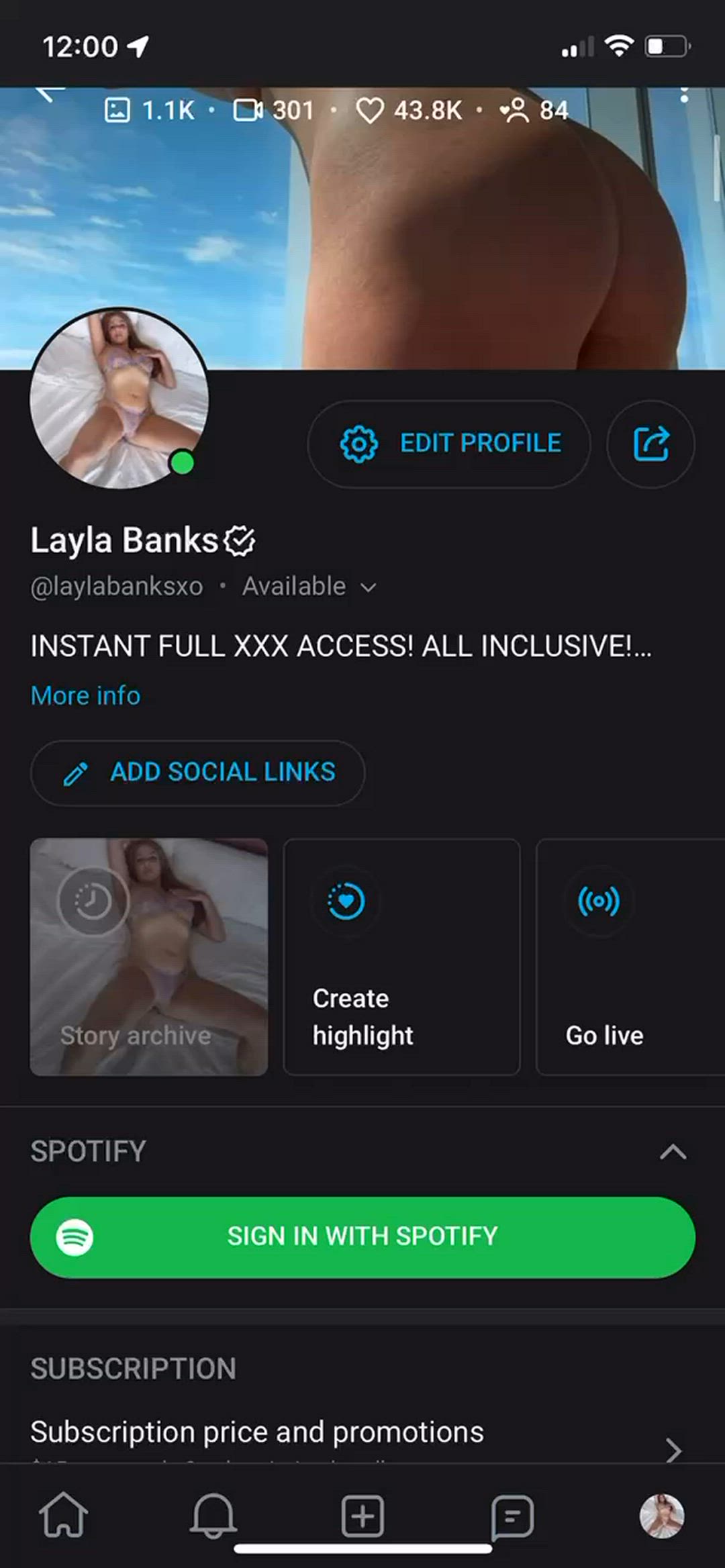 Laylabanks <strong>@laylabanksxo</strong> in porn video