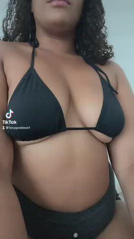 Lightskingoddess <strong>@letsplayfree</strong> in bouncing tits titty drop underboob tiktok boobs porn video