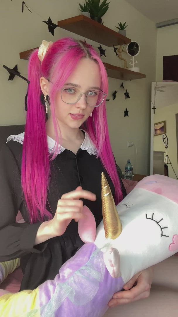 Loliness <strong>@myloliness</strong> in kawaii girl glasses cute porn video