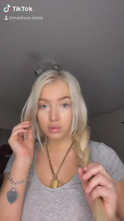 Maddie <strong>@xxtramaddie</strong> in big tits blonde tiktok porn video
