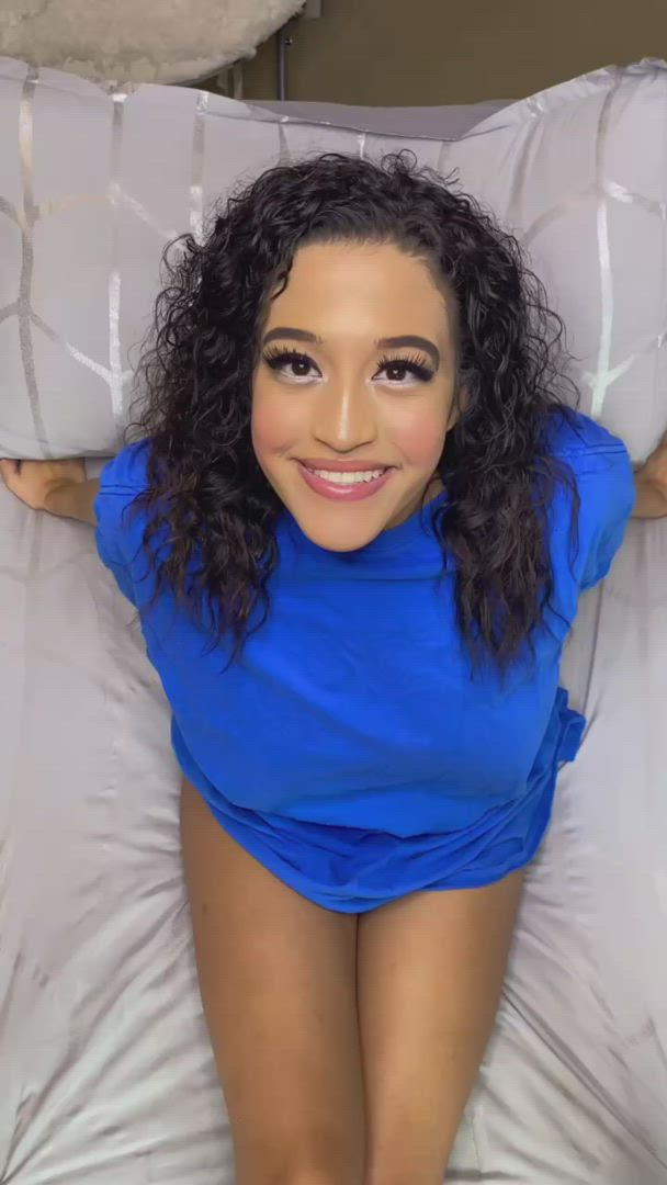 Megan  <strong>@mixedgirl21</strong> in curly hair big tits tiktok ebony pussy feet porn video