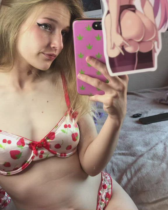 Nat <strong>@cinnamoncyn.69</strong> in fetish tongue long tongue ahegao blonde porn video