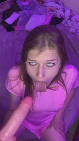 Nat <strong>@cinnamoncyn.69</strong> in fetish tongue long tongue ahegao blonde spit porn video