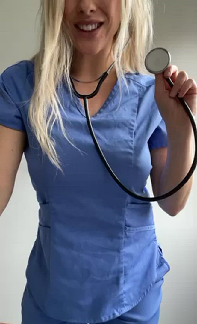 NaughtynurseX <strong>@naughtynurse-b</strong> in titty drop onlyfans boobs porn video