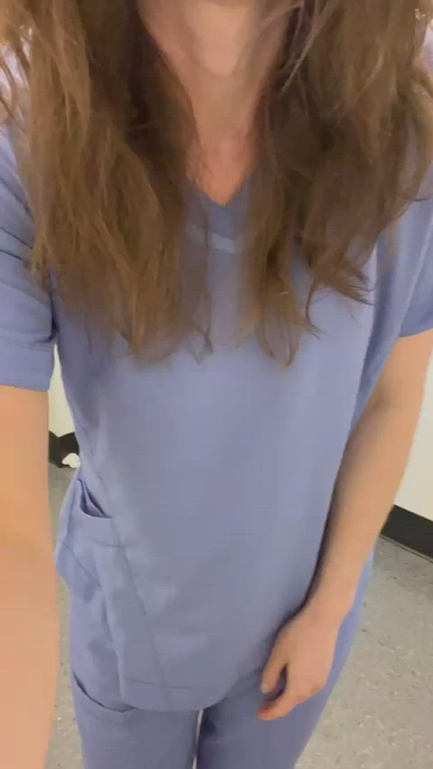Nurse Jenna <strong>@jennastar77</strong> in fetish medical bathroom brunette porn video